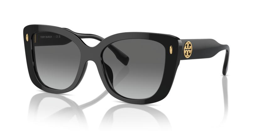 Tory Burch Black Sunglasses with Gold Logo Accent Tory Burch TY7228U Sunglasses | LensCrafters main image 4