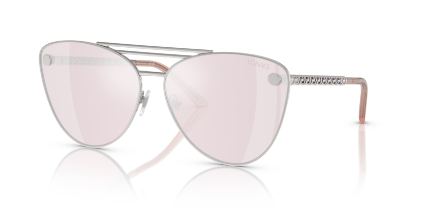 Final Price! Versace VE2267 10007V Silver/Pink Sunglasses Versace VE 2267 Silver/Silver Pink Mirrored (1000/7V  main image 3