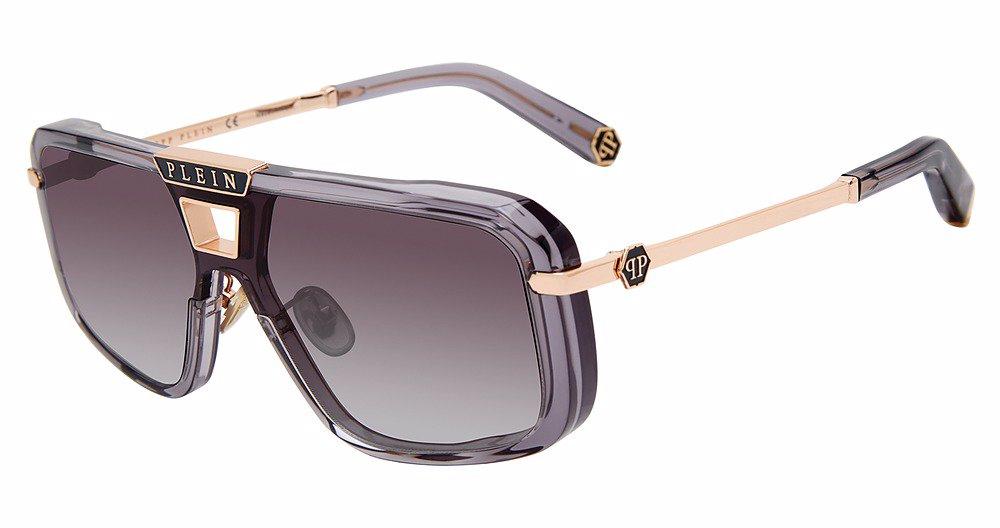 Philipp Plein Women’s Sunglasses Black Smoke Rainbow Mirror Pilot SPP008M 703V Black Lens Aviator Sunglasses for Women for sale | eBay main image 2