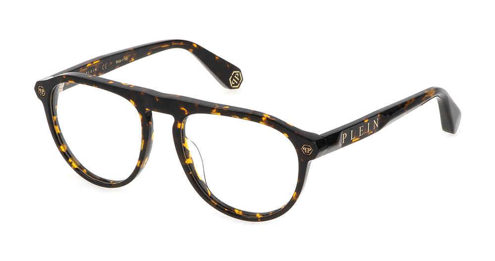 Philipp Plein VPP016M Eyeglasses Black Plastic Round Philipp Plein Glasses Frames VPP016M 0700 54 - Designer  main image 4