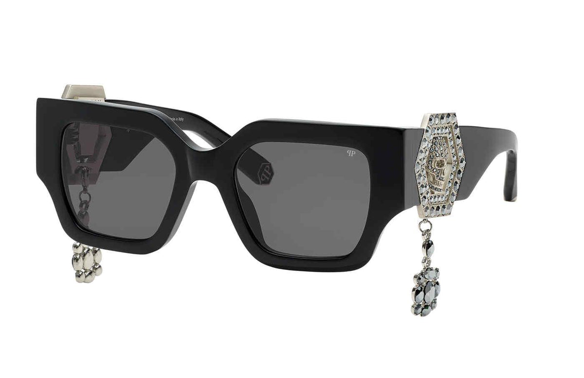 NWT Philipp Plein SPP103S Sunglasses Full Inclusion Philipp Plein - Plein Jewel SPP103S (700G) – Good See Co main image 3