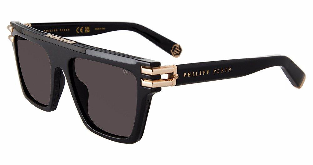 NEW PHILIPP PLEIN SPP108M 0722 SUNGLASSES PHILIPP PLEIN Philipp Plein SPP108M 0722 Square Polished Dark Tortoise  main image 2