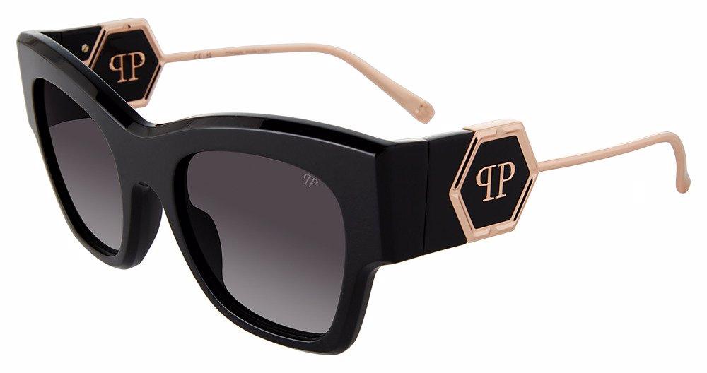 Philipp Plein SPP120M Sunglasses Plastic Cat-Eye Philipp Plein Womens Cat Eye Violet Violet Smoke Fashion  main image 4