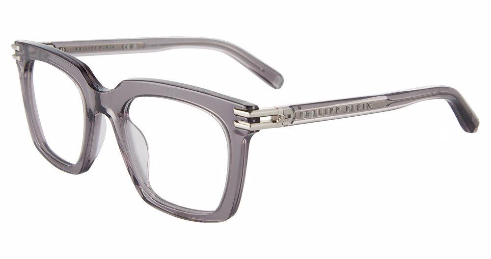 Philipp Plein VPP115M Eyeglasses Dark Havana Acetate Rectangular Philipp Plein VPP115M Eyeglasses | Select Eyewear main image 3