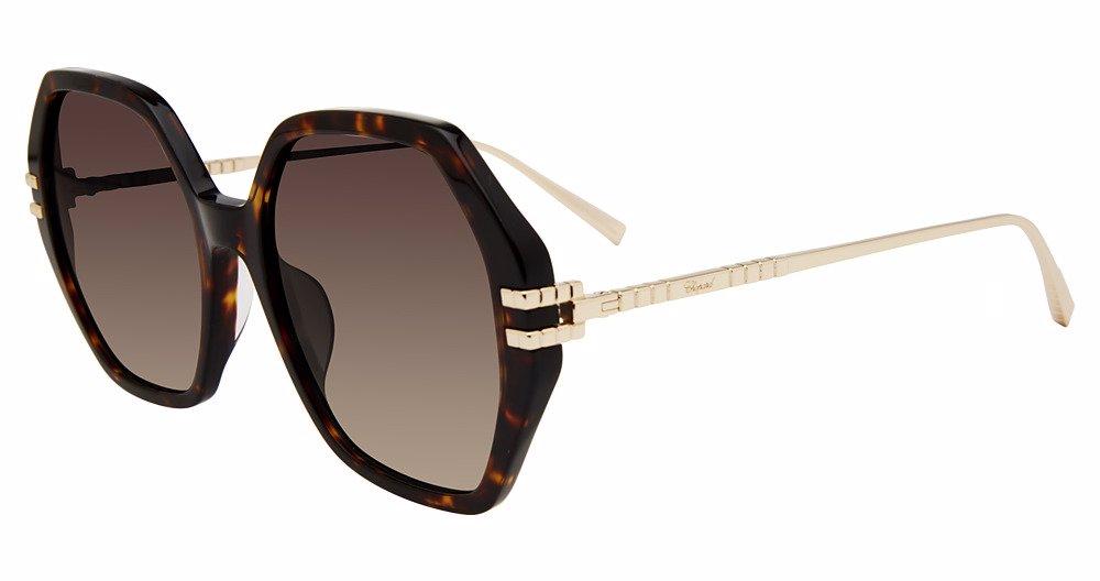 Chopard SCH370M Sunglasses Dark Havana Acetate Oversized CHOPARD SCH370M-4BL-57 Sunglasses Frame Size 57mm 135mm 19mm  main image 3