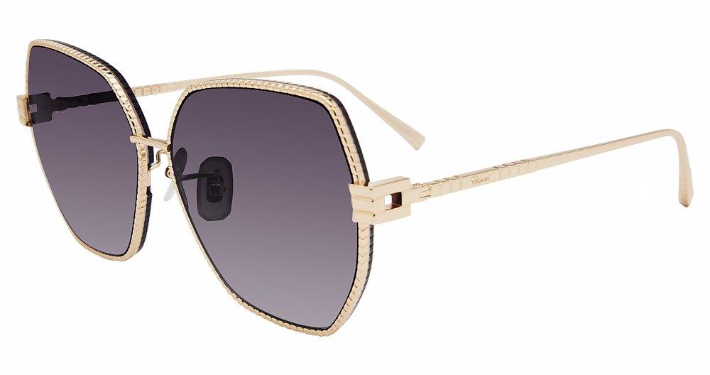 Chopard Gold-Tone Sunglasses with Crystal Link Arms Chopard crystal sunglasses - Gem main image 3