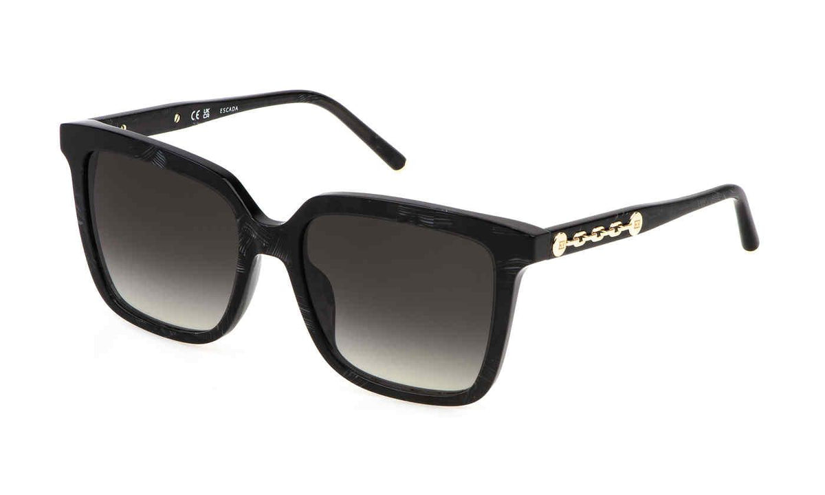 Escada Black Sunglasses with Gold Accents Black ESCADA Sunglasses for Women for sale | eBay main image 3