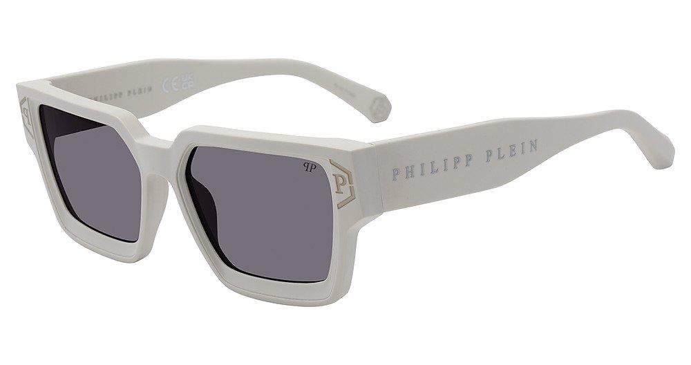 PHILIPP PLEIN 55mm Marble Effect Sunglasses Philipp Plein Brave Shade Spp005m Unisex Blue Geometric  main image 2