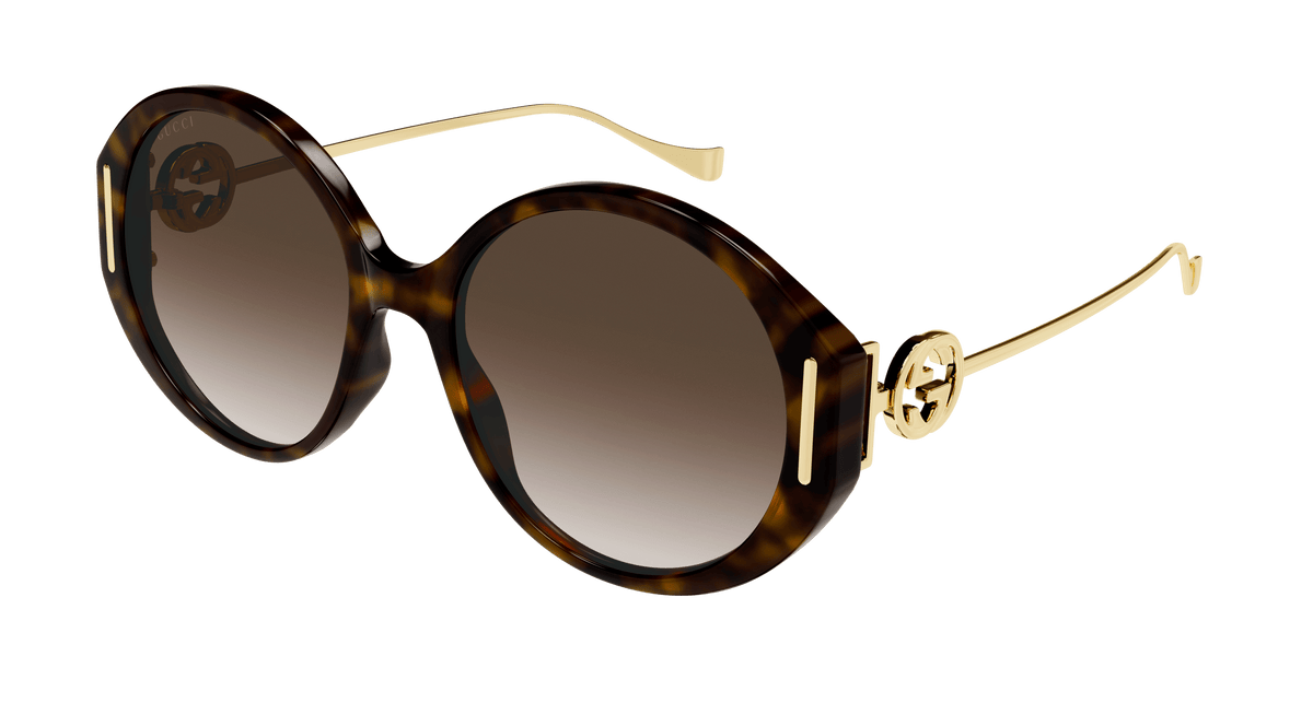 NEW GUCCI SUNGLASSES WOMEN GOLD/GRAY EYEWEAR GUCCI GG1206SA 002 Gucci GG0291S XXL (99 - 160) with Grey lenses and Grey frame  main image 2