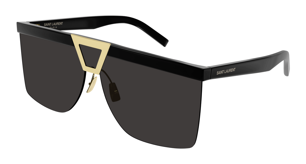NEW SAINT LAURENT SL537 PALACE 002 SHIELD SUNGLASSES SAINT LAURENT SL 537 002 Saint Laurent Shield-Frame Acetate Sunglasses at Amazon  main image 2