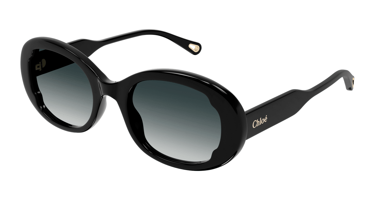 Chloe | Gray Sunglasses Gradient Frame CH0282S Chloé Rectangular Sunglasses 002 Gold - eye-oo.com main image 2