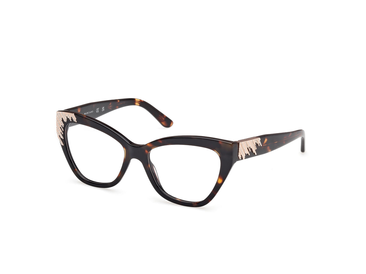 Marciano Guess eyeglasses frames only black brown Guess by Marciano Designer Reading Glasses GM186-BRNBE-52 mm  main image 4