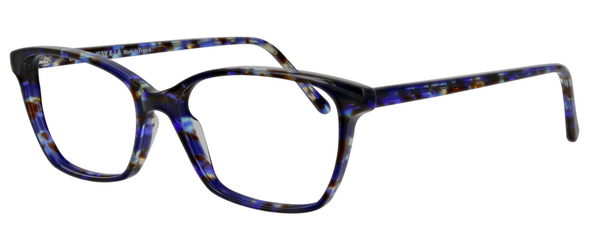 Lafont ISSY & LA Blue Full Rim Square Eyeglass Frames Plastic 49-14-137 IMF 314 OFFICE 3146 main image 3