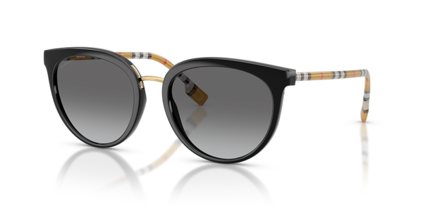 Burberry Willow Sunglasses Burberry WILLOW BE 4316 women Black Cat Eye Sunglasses  main image 3