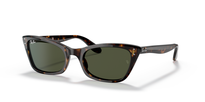 Ray-Ban Lady Burbank Sunglasses LADY BURBANK Sunglasses in Black and Green - RB2299 | Ray  main image 3