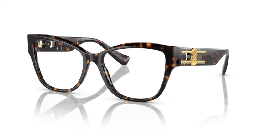 Versace Tortoise Cat Eye RX Glasses Gold Medusa New 3347 Versace 3347 5435 Glasses - US main image 3