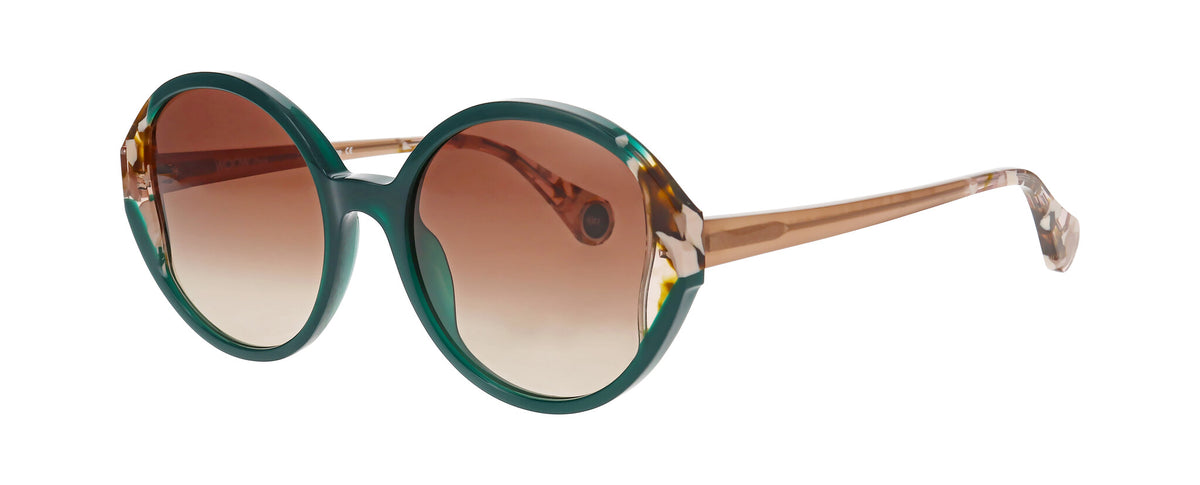 WOOW Super Sky 1 Blue Round Sunglasses Made in Denmark Col 0322 51-18-140 WOOW SUPER SKY 1 Sunglasses | Select Eyewear main image 3