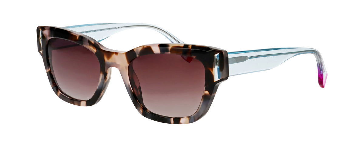 FACE A FACE Verso 2 0107 Cassis Tortoise Womens Sunglasses 55-19-141 Face A Face Ties 2 0107 Cassis Tortoise main image 3