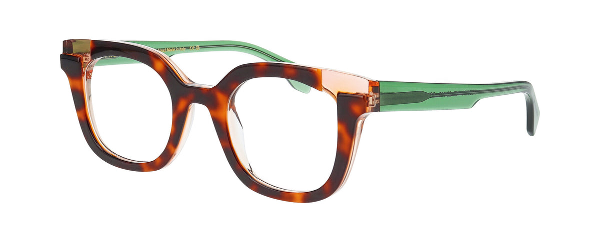 Face a Face FRESH 1 9149 Green Brown Red Half Rim Eyeglasses Frames 50-18-130 FACE A FACE CHROMA 1 Eyeglasses | Select Eyewear main image 2