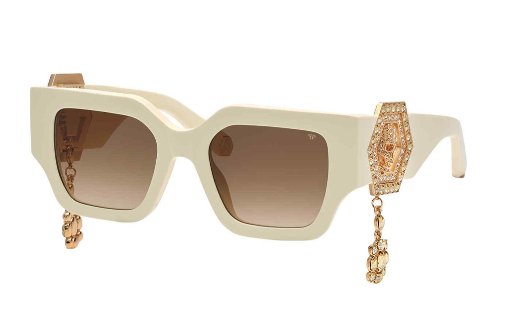 NWT Philipp Plein SPP103S Sunglasses Full Inclusion Philipp Plein - Plein Jewel SPP103S (700G) – Good See Co main image 4