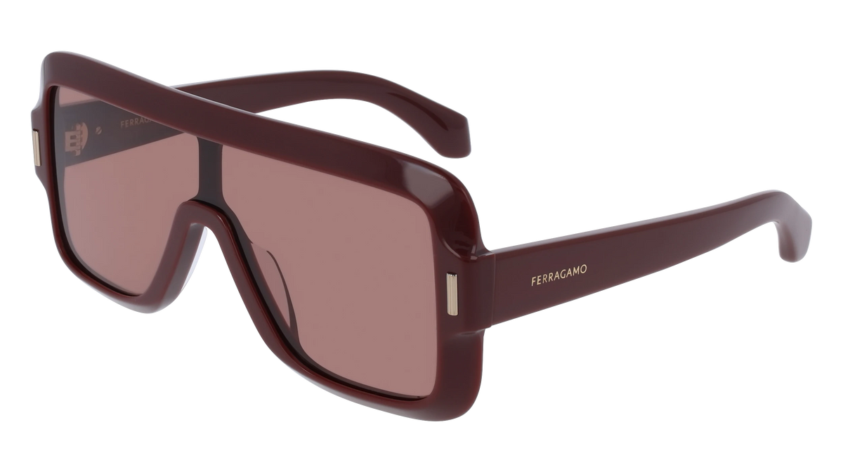 Salvatore Ferragamo SF2061SE Sunglasses 606 Pink acetate Shield Ferragamo SF2061SE Sunglasses | Select Eyewear main image 2