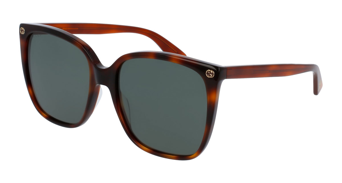 New ✨ Authentic Gucci GG0022S 002 Havana Oversized Sunglasses ✨ Gucci GG0022S L (57 - 18) with Brown lenses and Tortoise  main image 4