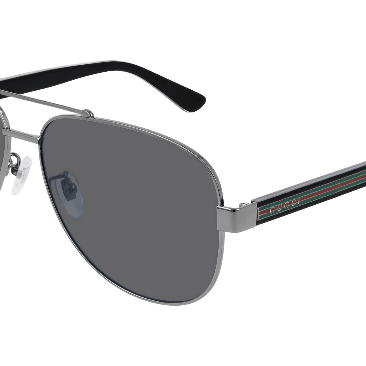 Gucci アビエーターサングラス グラデーションレンズGG0528s Gucci GG0528S XXL (63 - 14) with Green lenses and Pink frame