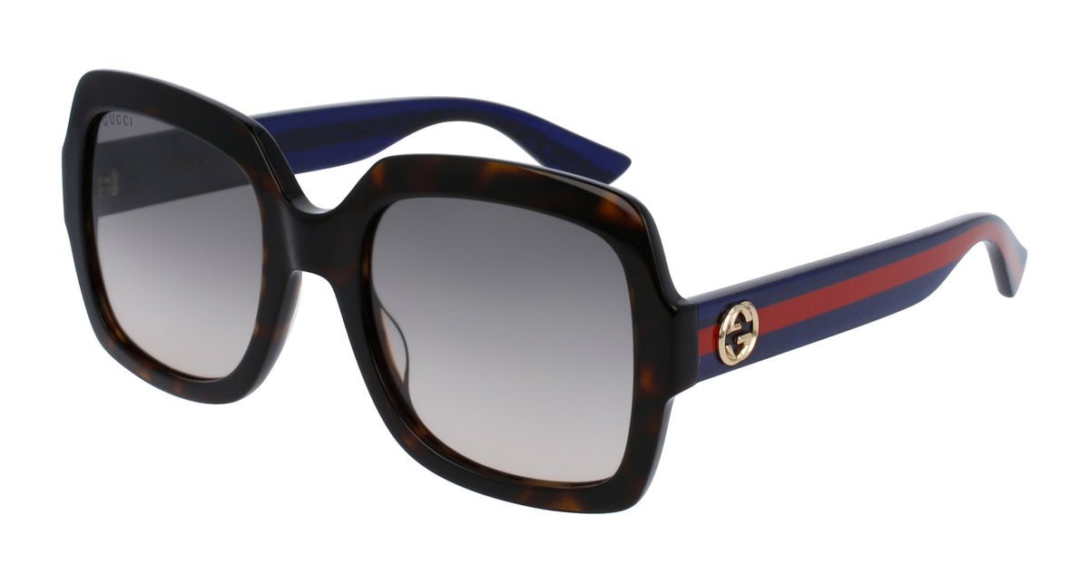 NEW Gucci GG0036S Black Square Sunglasses Gucci // Black GG0036SN Square Sunglasses – VSP Consignment main image 3
