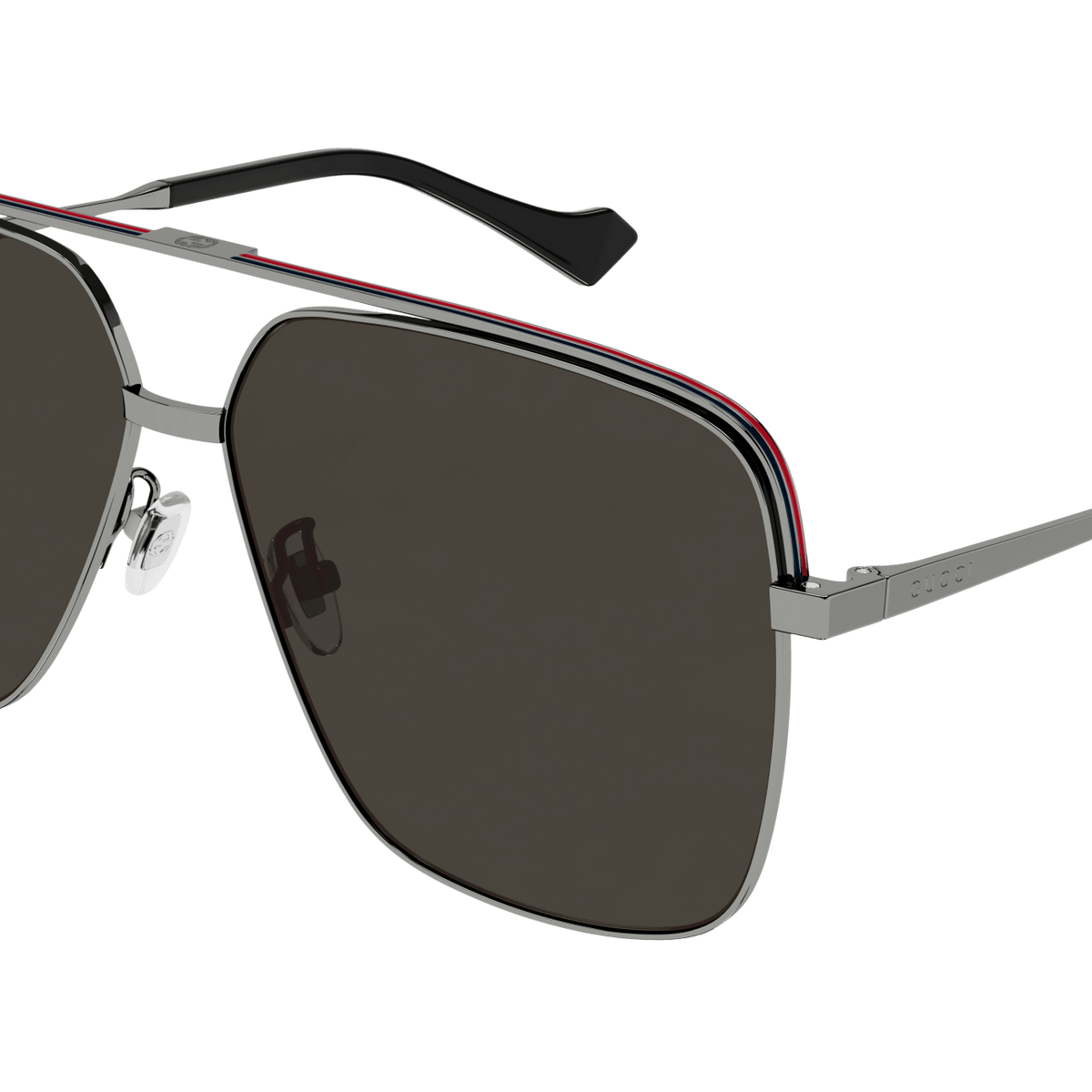 グッチ GG1099SA 001 サングラス グレー ルテニウム Gucci Men's Ruthenium Grey Specialized Fit Navigator Sunglasses