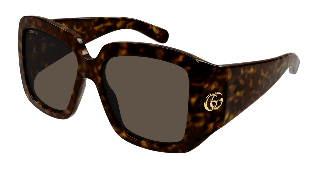 New Gucci Havana Gray Women Oversized Sunglasses GG1402SA 002 Amazon.com: Gucci GG1402S Black/Dark Grey 55/16/130 women  main image 2
