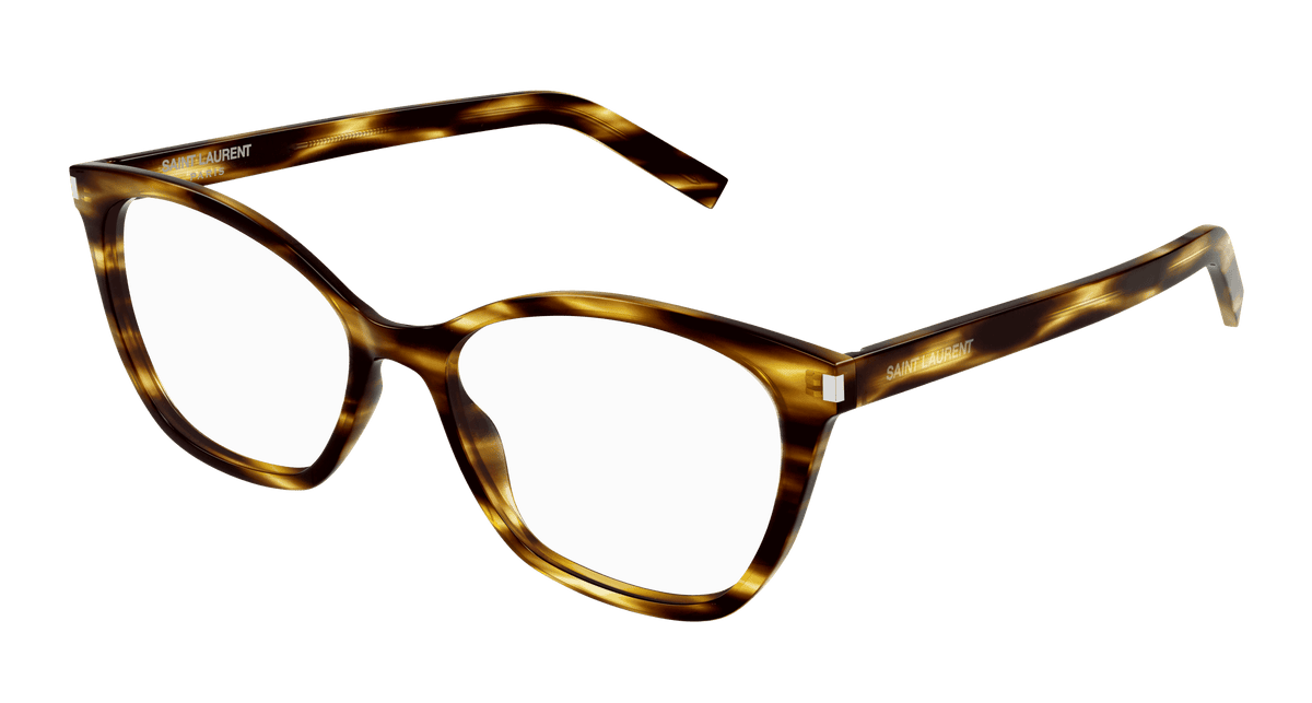 SAINT LAURENT SL 287 SLIM HAVANA AUTHENTIC EYEGLASSES FRAME Saint Laurent SL 287 Slim Eyeglasses Women Havana Cat Eye 54  main image 3