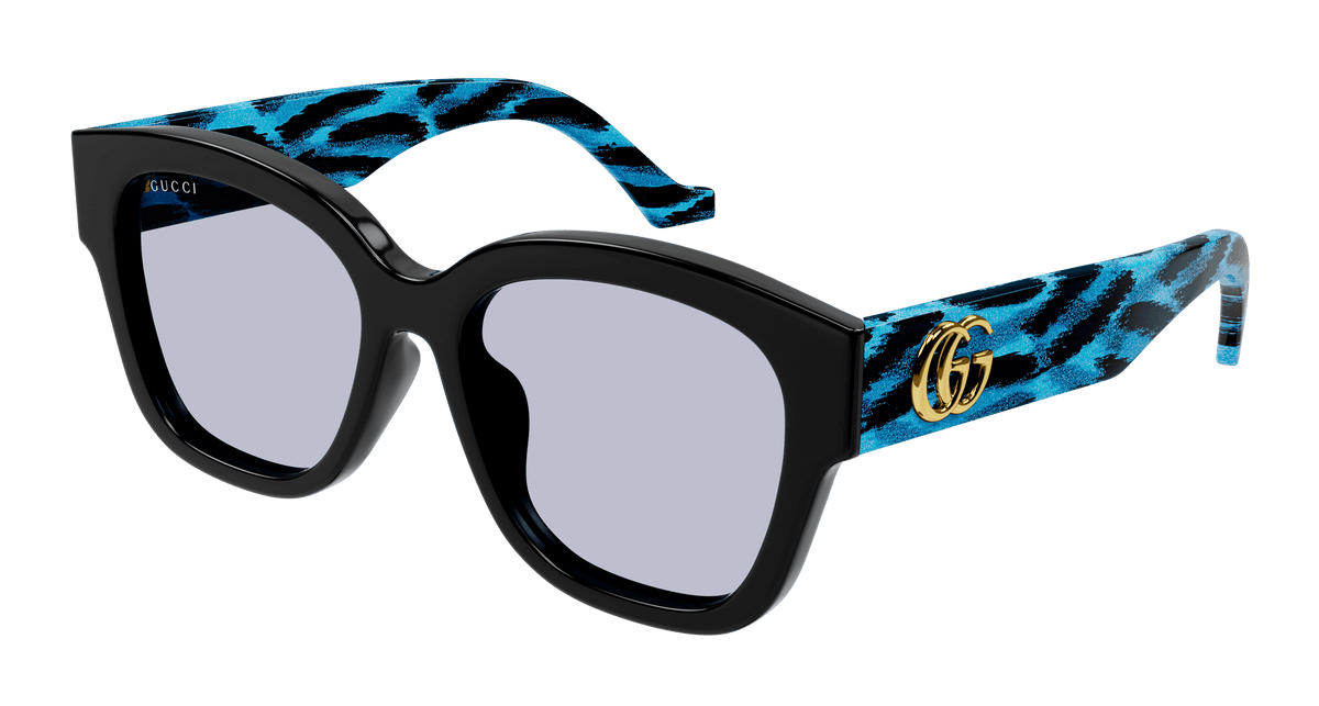 NEW Gucci GG1550SK 003 Black Violet Women Square Sunglasses GG 1550SK Gucci GG1550SK Sunglasses | Select Eyewear main image 3