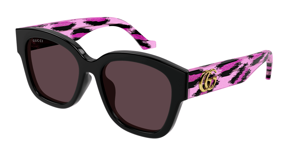 Luxury Gucci Women\'s Sunglasses | Style: GG1550SK-001 NEW GG1550SK 001 GUCCI BLACK GREY ROUND WOMEN GUCCI  main image 2