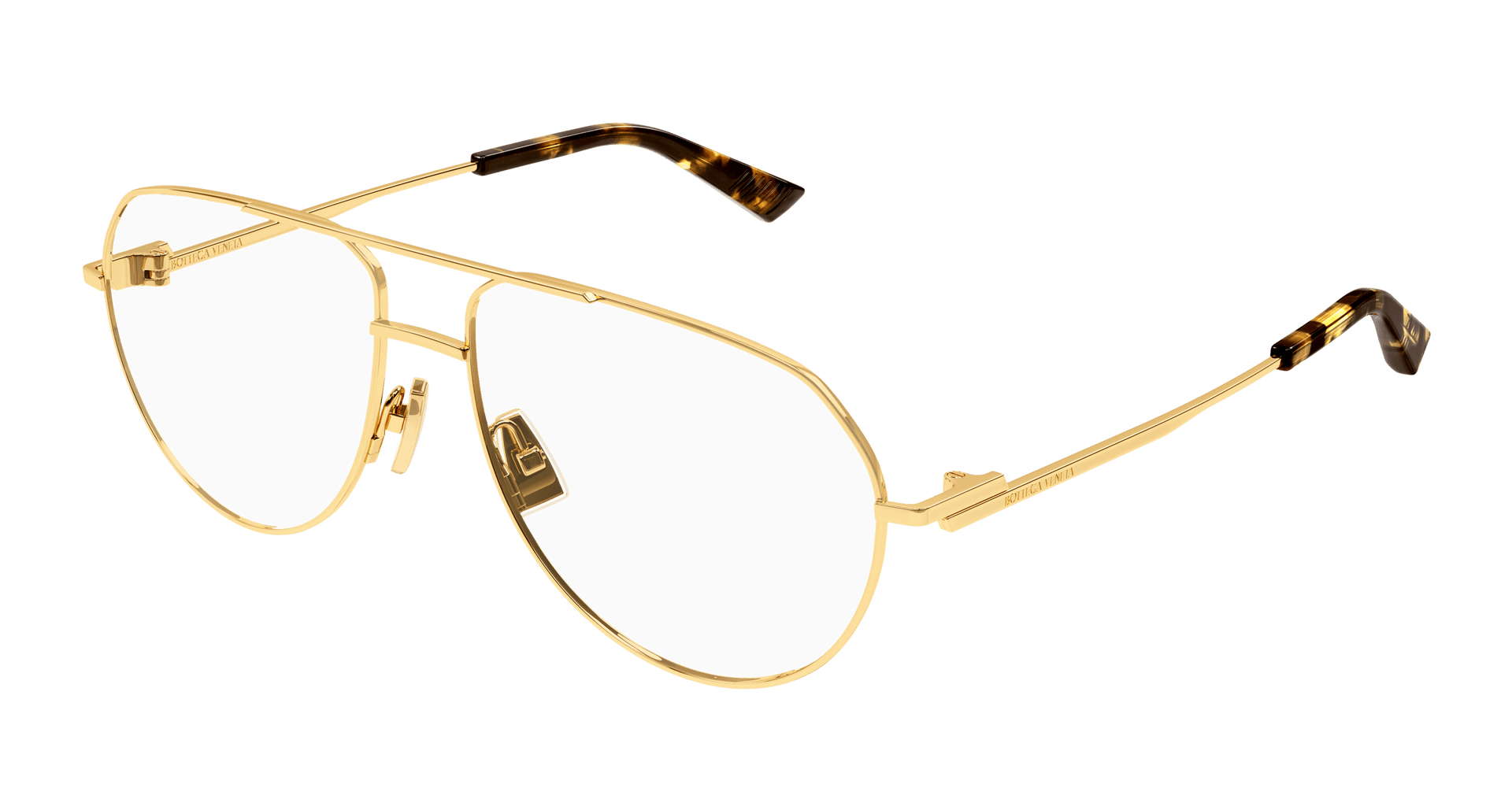 ゴールド リムレスメガネ　bottega Bottega Veneta BV1333O 006 Glasses - US