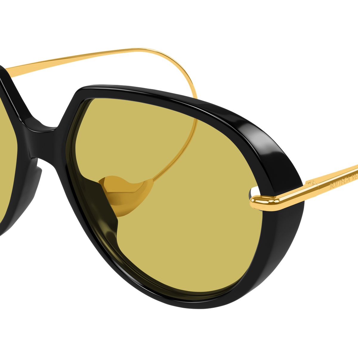 Rin様 BOTTEGA VENETA カセット イエロー Bottega Veneta BV1436S Sunglasses | Select Eyewear