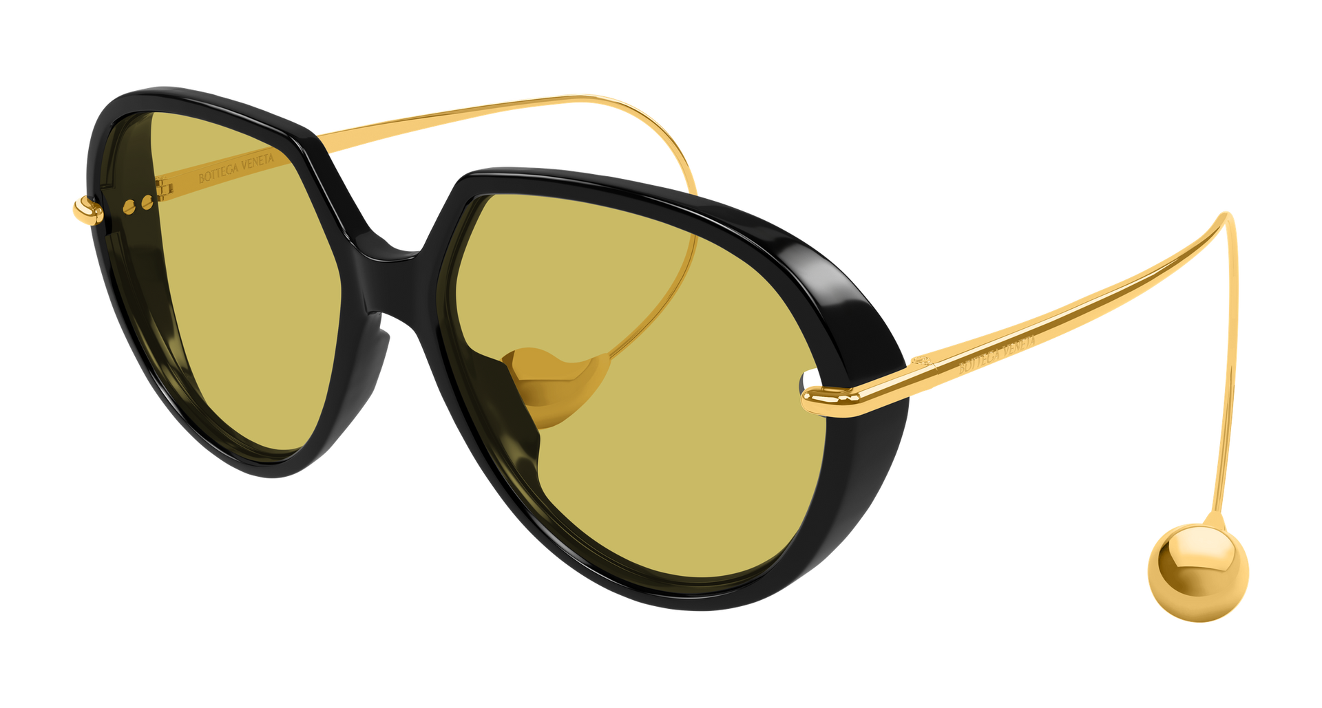 Bottega Veneta イエローサングラス ケース付き Bottega Veneta BV1436S Sunglasses | Select Eyewear