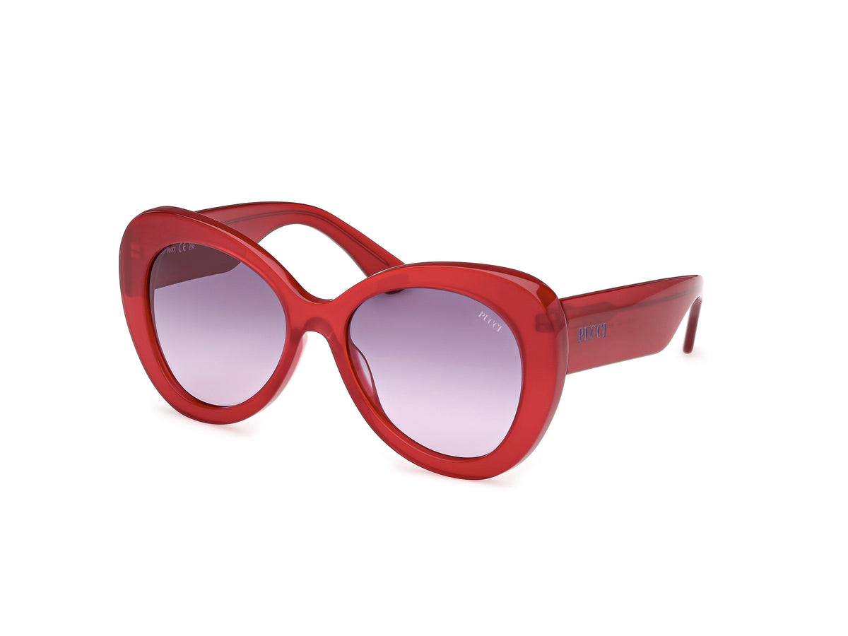 Emilio Pucci EP0198 69S Shiny Bordeaux Burgundy Adult Sunglasses Emilio Pucci 0055 Sunglasses main image 2