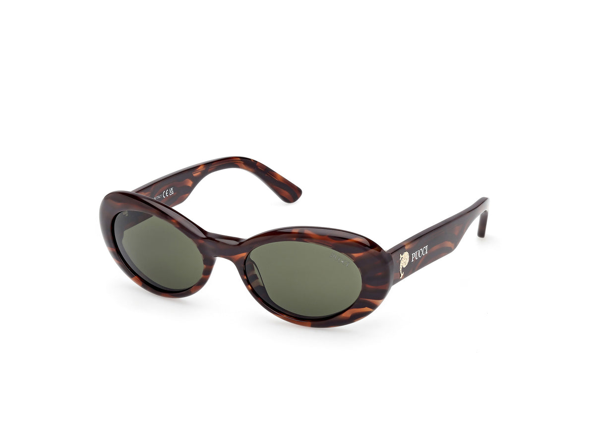 New! Emilio Pucci EP 98 52F 51 23 140*2 Tortoise Shell Pucci Print Sunglasses Emilio Pucci 0055 Sunglasses main image 3
