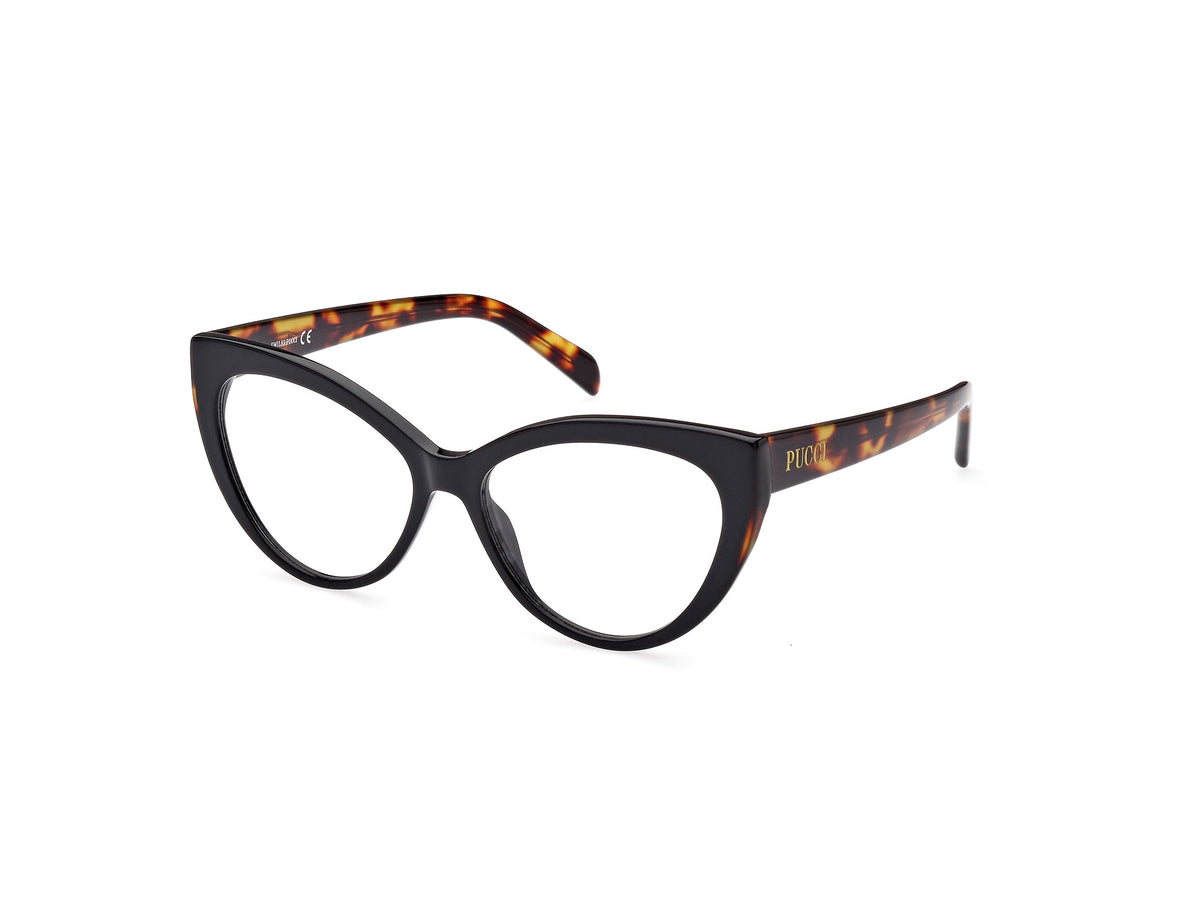 Emilio Pucci Black Plastic Glasses Women\'s (Frames) Emilio Pucci EP2696 Square Frame Eyeglasses Women Black Frames main image 3