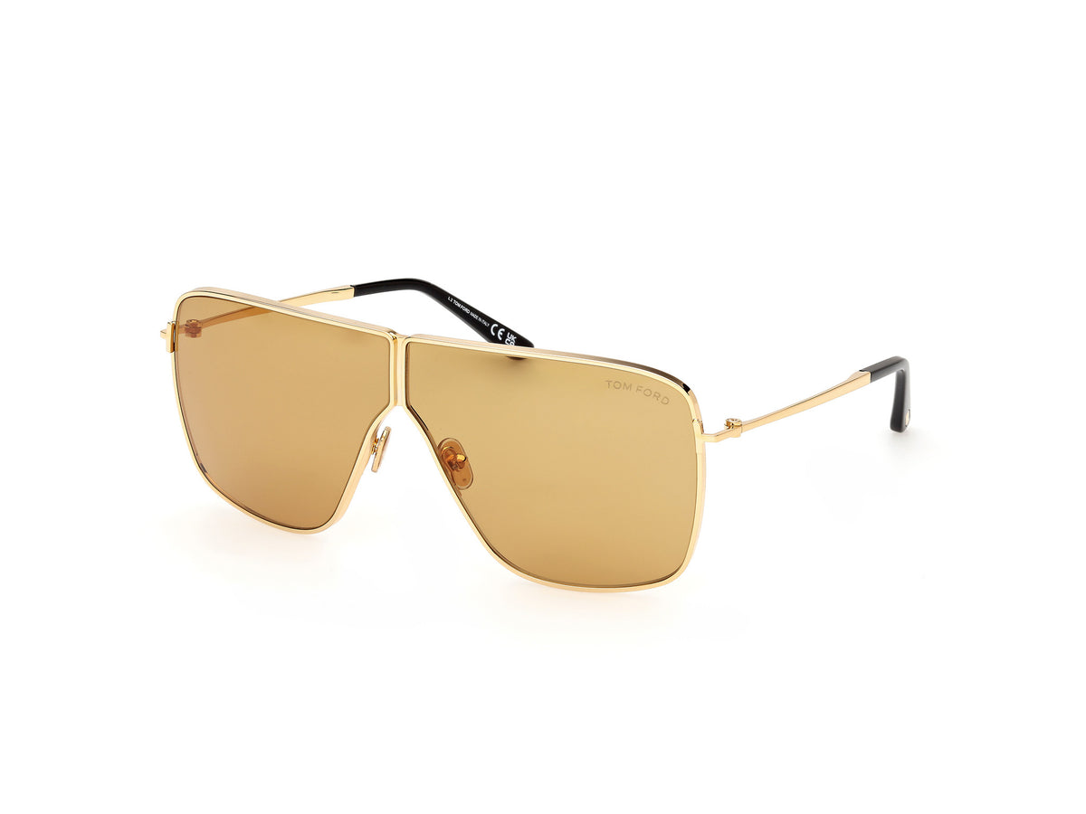 NWT Tom Ford FT0993 Gold 56mm Sunglasses TOM FORD EYEWEAR Private 4 Rimless Rectangular-Frame Gold  main image 2