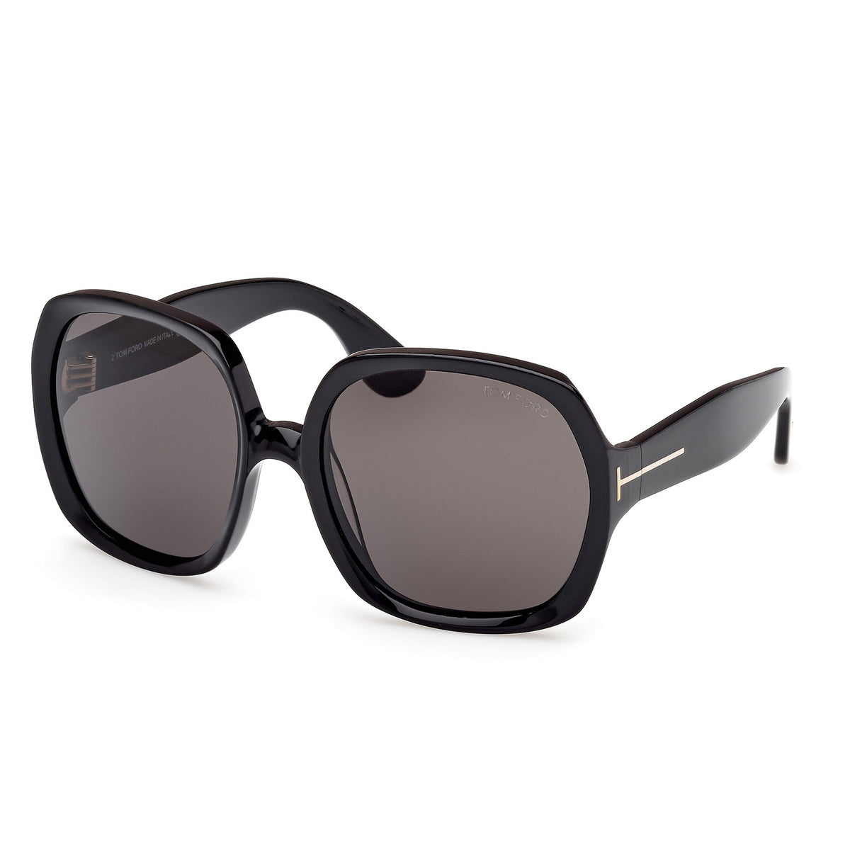 NEW TOM FORD SAFFRON TF1221 01A BLACK/GRAY WOMEN OVERSIZED SUNGLASSES FT1221 SAFFRON SUNGLASSES | TOM FORD Fashion main image 4