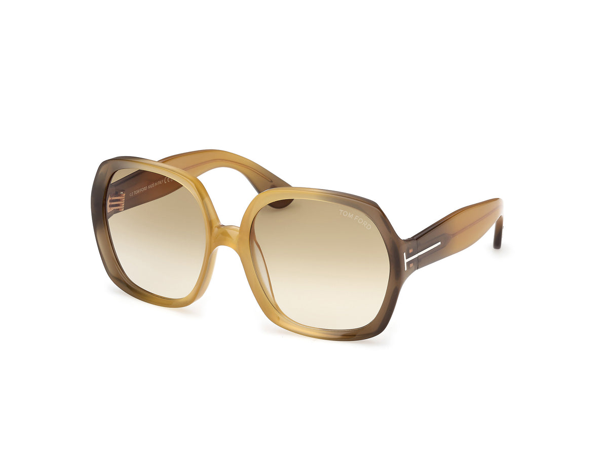 New, TOM FORD Saffron Sunglasses TF1221 52E Authentic SAFFRON SUNGLASSES | TOM FORD Fashion main image 3