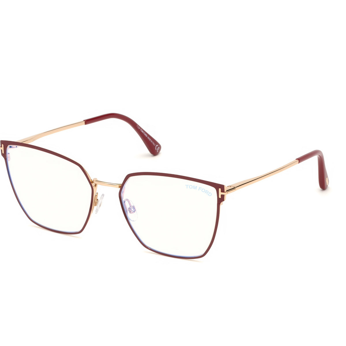 NEW FT5674-B 055 TOM FORD TF5674-B 055 WOMEN CAT EYE BEIGE HAVANA EYEGLASSES Amazon.com: Eyeglasses Tom Ford FT 5636 -B 055 Violet & Red  main image 3