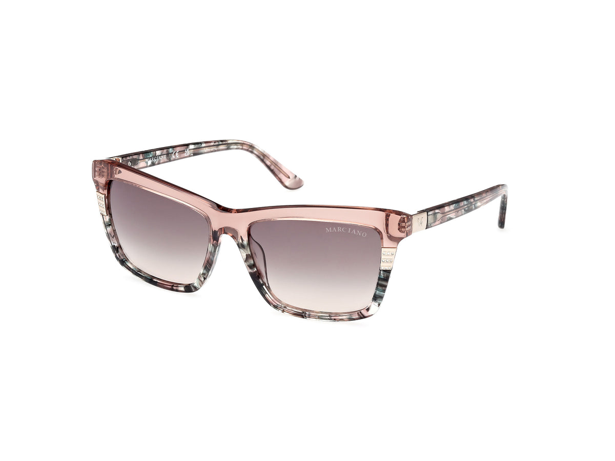 Marciano Brown Gradient Sunglasses with Crystal Accents The new Marciano Eyewear collection celebrates the essence  main image 4