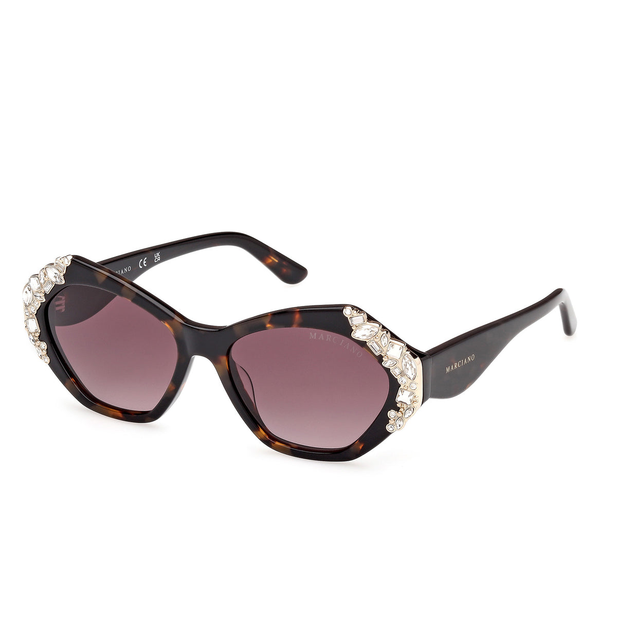 New Marciano by Guess GM-0785S 74U Red & Black Marble Sunglasses w/Mirror Lenses Guess By Marciano GM00000 Sunglasses | Select Eyewear main image 2