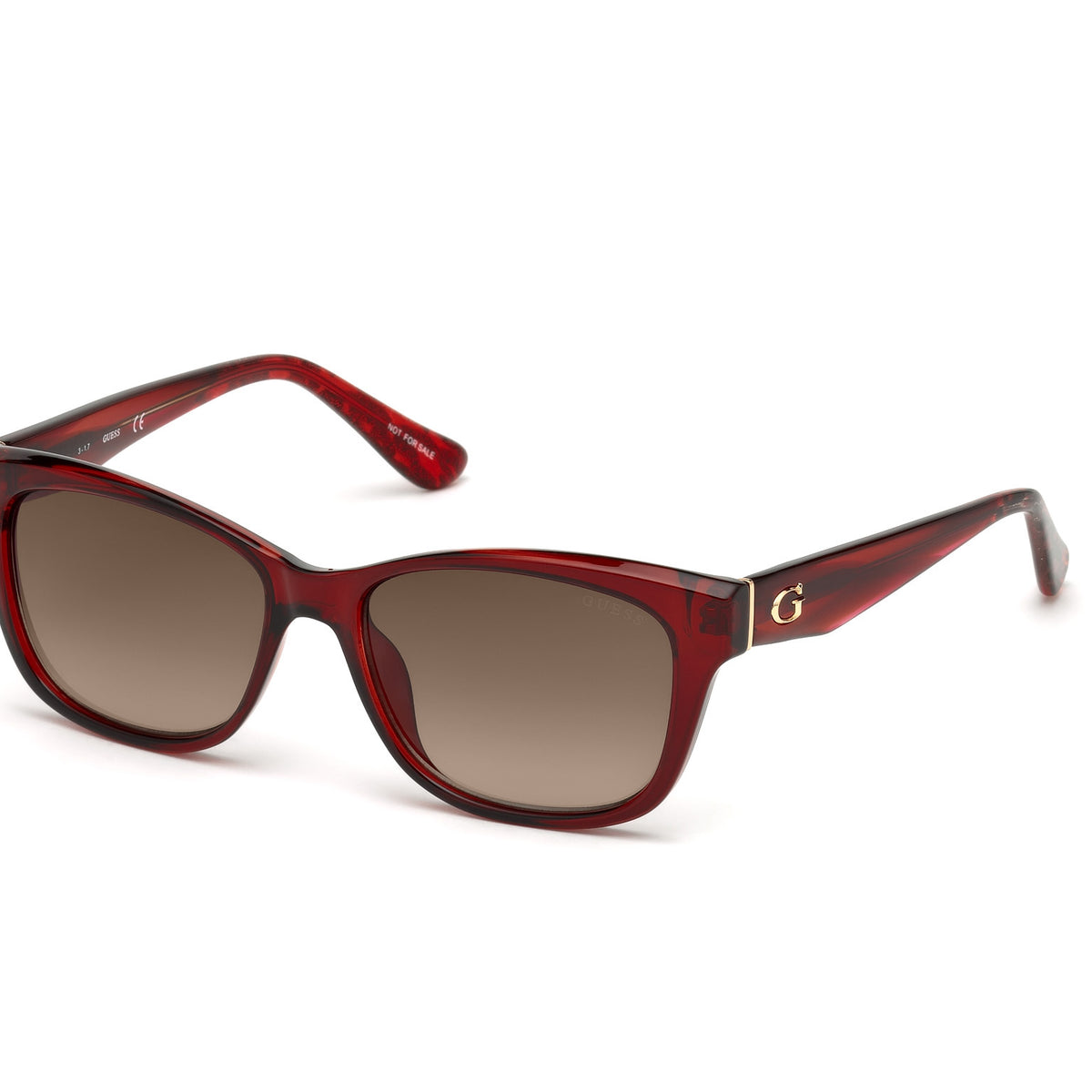 GUESS GU7552-74F-55  Sunglasses Size 55mmmm 145mmmm 20mm burgundy GUESS Pink Plastic Sunglasses for Women for sale | eBay main image 2