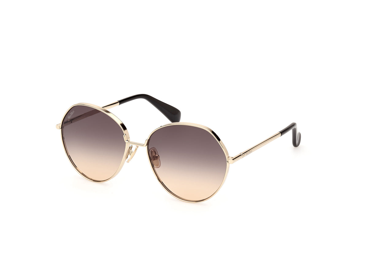 MaxMara Women’s Black Lens Rose Gold Frame Sunglasses Aviator Style MaxMara MM0119 Sunglasses | Select Eyewear main image 4