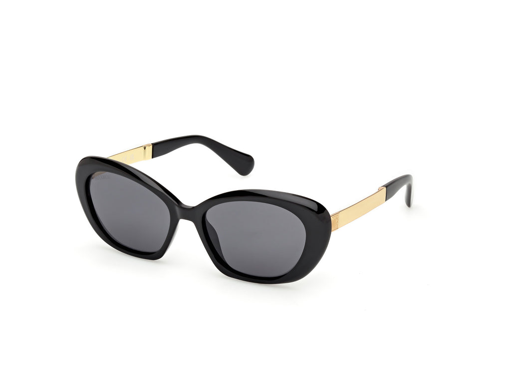 Max & Co Sunglasses MO0133-01A-55 New with tags Max & Co. MO0133 01A Cat Eye Shiny Black Sunglasses  main image 2