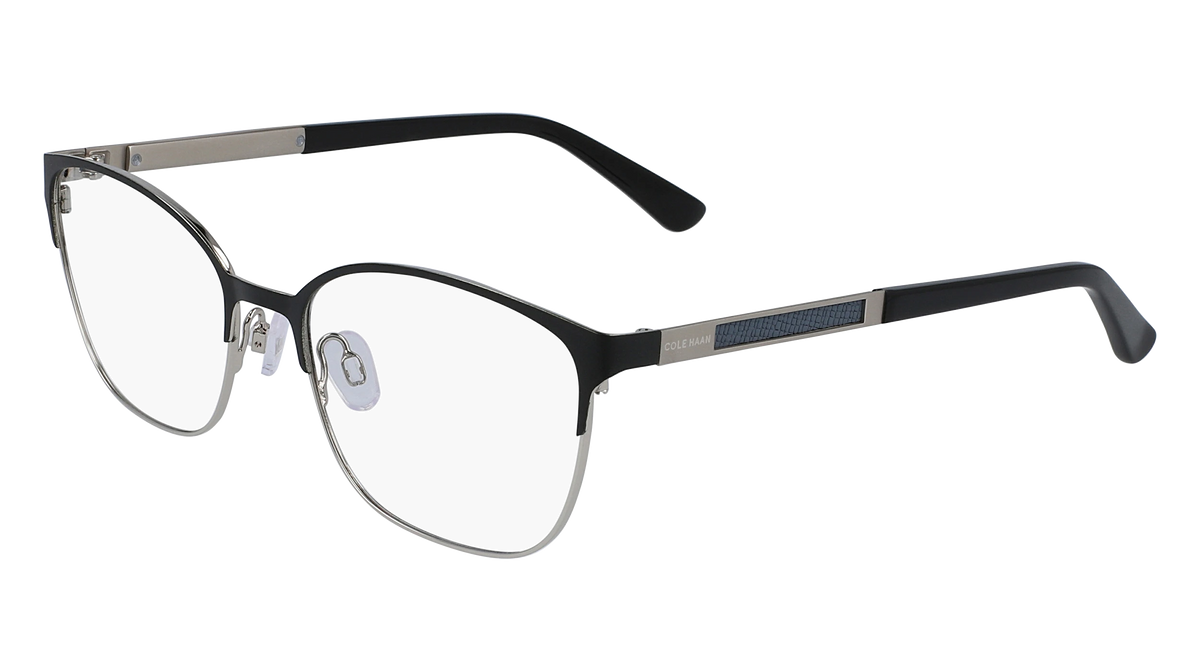New. Cole Haan Black Metal Rectangular Glasses Cole Haan CH6087 Sunglasses | Select Eyewear main image 3