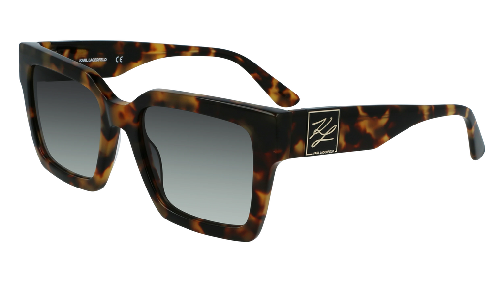 Karl Lagerfeld Teal Rectangle Sunglasses with Brown Lenses Karl Lagerfeld KL6142S Sunglasses | Select Eyewear main image 2